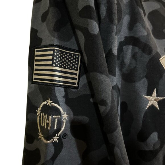 LSU Tigers Pullover Sweatshirt Mens Large OHT Military Camo Gray Sweatshirt - Picture 3 of 7